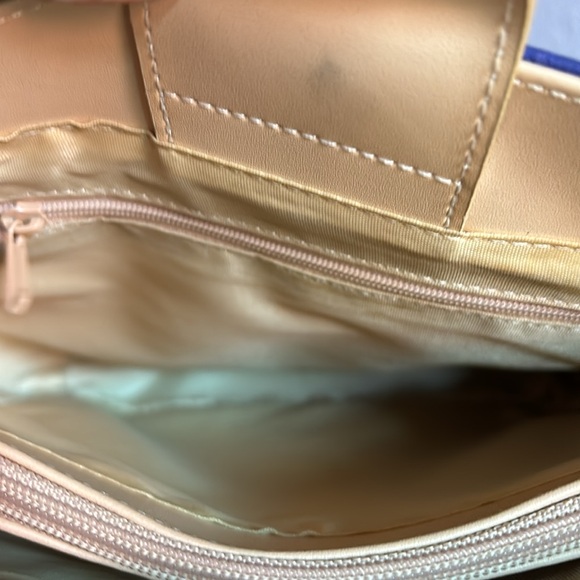 Multicolored Tropical Flowered Fruits Summer Beach Handbag Purse - Picture 5 of 7